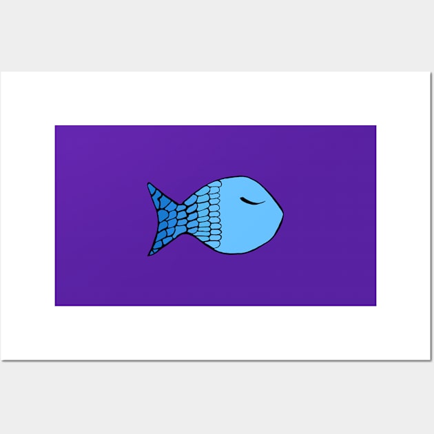 Fish design digital artwork Wall Art by SafariByMarisa